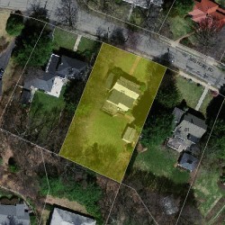 71 Neshobe Rd, Newton MA 02468-1314 aerial view