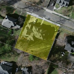74 Fairmont Ave, Newton MA  02458-2506 aerial view