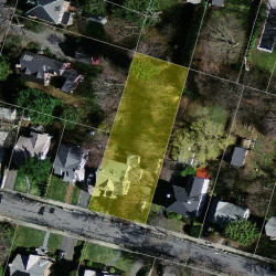 43 Cotton St, Newton MA  02458-2619 aerial view