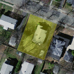 44 Carl St, Newton MA  02461-1906 aerial view