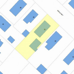 26 Broadway Ter, Newton MA  02460-1404 plot plan