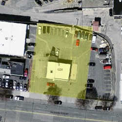 1229 Washington St, Newton MA 02465-2122 aerial view