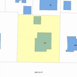 997 Beacon St, Newton MA  02459-1722 plot plan