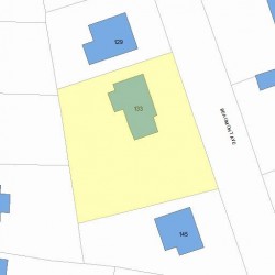 133 Beaumont Ave, Newton MA 02460-2315 plot plan