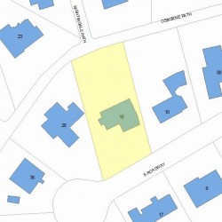 16 Osborne Path, Newton MA 02459-3543 plot plan