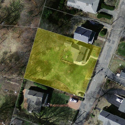 41 Cummings Rd, Newton MA  02459-1734 aerial view