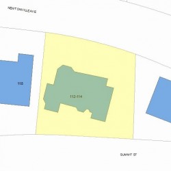 112 Newtonville Ave, Newton MA 02458-1836 plot plan