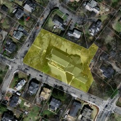 64 Hancock St, Newton MA 02466-2311 aerial view