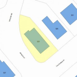 529 California St, Newton MA 02460-1210 plot plan