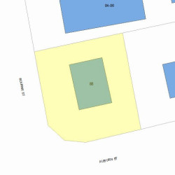 88 Bourne St, Newton MA 02466-1722 plot plan