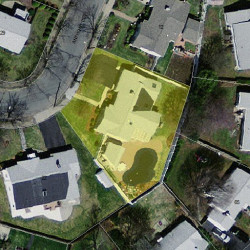 18 Anthony Cir, Newton MA  02460-1110 aerial view