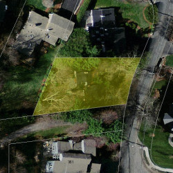 351 Dudley Rd, Newton MA  02459-2832 aerial view