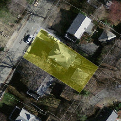 81 Elmhurst Rd, Newton MA 02458-2232 aerial view