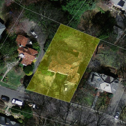 88 Devonshire Rd, Newton MA  02468-2213 aerial view