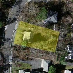 114 Eastbourne Rd, Newton MA 02459-1606 aerial view
