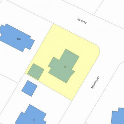 5 Merrill Rd, Newton MA 02459-1320 plot plan