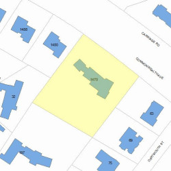 1470 Commonwealth Ave, Newton MA  02465-2832 plot plan