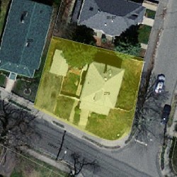 279 Derby St, Newton MA 02465-1047 aerial view