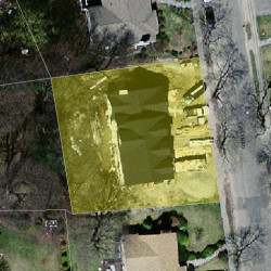 162 Evelyn Rd, Newton MA 02468-1042 aerial view