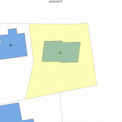 62 Jackson St, Newton MA 02459-2512 plot plan
