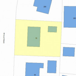 59 Charlotte Rd, Newton MA  02459-1707 plot plan