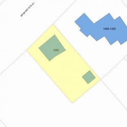 1496 Washington St, Newton MA 02465-2218 plot plan