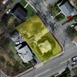 783 Watertown St, Newton MA  02465-2107 aerial view