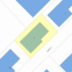 11 Quirk Ct, Newton MA 02458-1224 plot plan