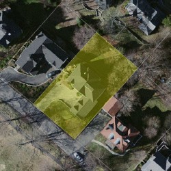 114 Herrick Rd, Newton MA 02459-2237 aerial view