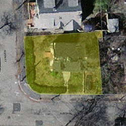 9 Albion Pl, Newton MA  02459-2121 aerial view