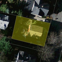 25 Maple Ave, Newton MA  02458-1917 aerial view