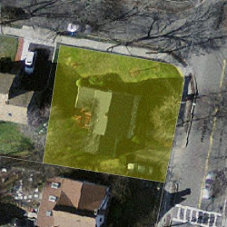 317 Parker St, Newton MA  02459-2630 aerial view