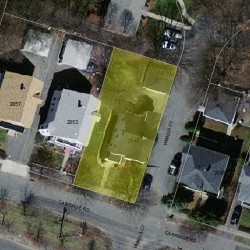 2049 Commonwealth Ave, Newton MA 02466-2007 aerial view