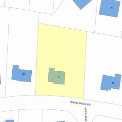 75 Bound Brook Rd, Newton MA 02461-2014 plot plan
