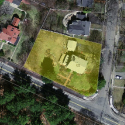 122 Concord St, Newton MA  02462-1005 aerial view