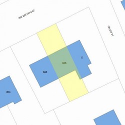 846 Watertown St, Newton MA 02465-2140 plot plan