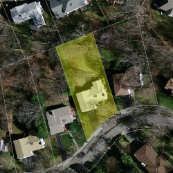 49 Westgate Rd, Newton MA 02459-3133 aerial view
