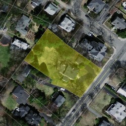 59 Grove St, Newton MA  02466-2316 aerial view