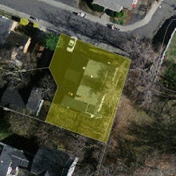 20 Orchard St, Newton MA  02458-1717 aerial view