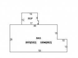308 Woodcliff Rd, Newton MA  02461-2128 floor plan