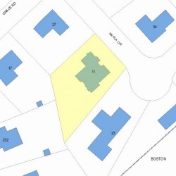 15 Marla Cir, Newton MA 02459-3460 plot plan