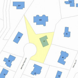 87 Broken Tree Rd, Newton MA 02459-3416 plot plan