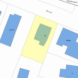68 Boyd St, Newton MA 02458-1502 plot plan