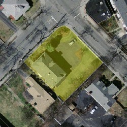 144 Linwood Ave, Newton MA 02460-1417 aerial view