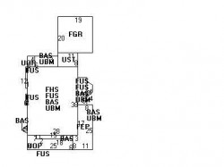 12 Copley St, Newton MA  02458-2205 floor plan