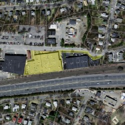 47 Crescent St, Newton MA  02465-2025 aerial view