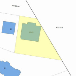 23 Rogers St, Newton MA 02461-1217 plot plan