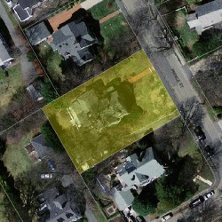 23 Prince St, Newton MA 02465-2608 aerial view