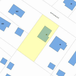 48 Fair Oaks Ave, Newton MA 02460-1217 plot plan