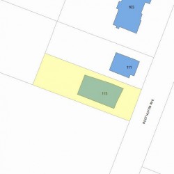115 Beethoven Ave, Newton MA 02468-1731 plot plan
